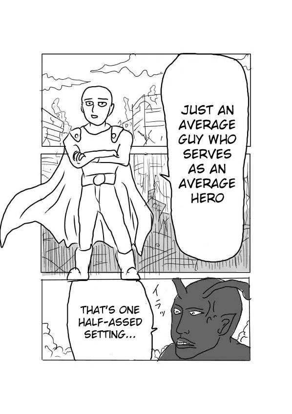 One Punch Man original rough artwork by ONE