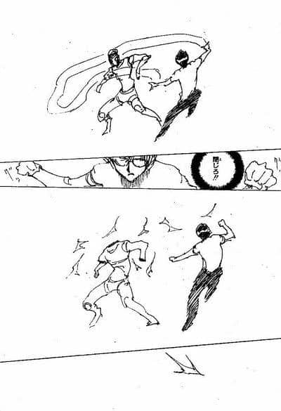 Rough sketchy chapter from Hunter x Hunter manga